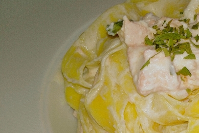 Tagliatelle panna, salmone…e dragoncello