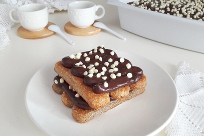 Tiramisù di crema al cacao