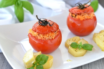 Pomodori ripieni di riso alla romana