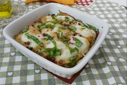 Parmigiana di zucca e alici fresche