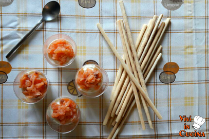 Bicchierini con salmone