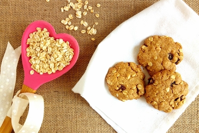 Biscotti al malto e fiocchi d'avena