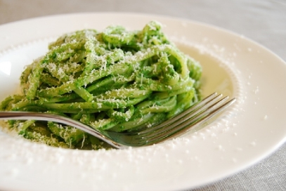 Pasta al pesto di rucola