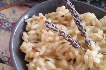 Risotto miele e lavanda