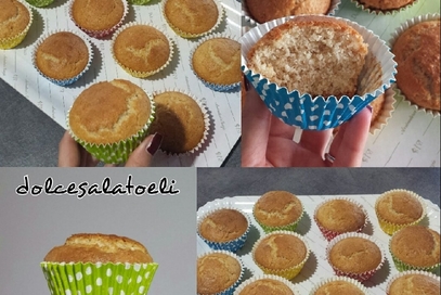 Muffin al cocco e zagara senza uova e burro