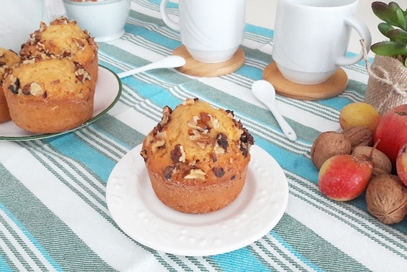 Muffins alla zucca e noci