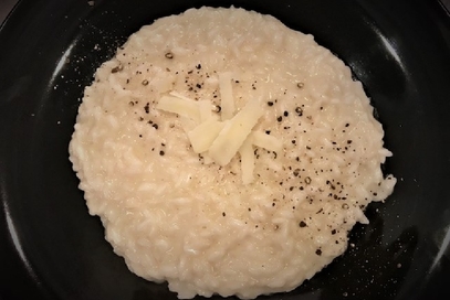 Risotto cacio e pepe