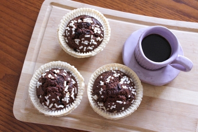 Muffin al doppio cioccolato