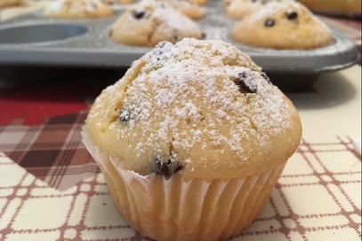 Muffins con gocce di cioccolato