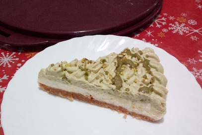 Cheesecake pistacchio cioccolato bianco