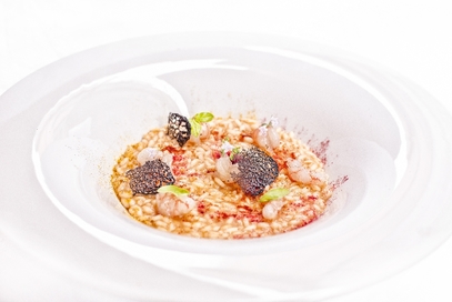 Risotto con gamberi rossi