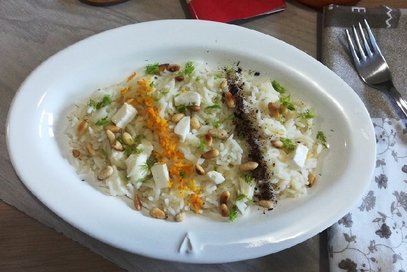 Basmati al primo sale e polvere di cioccolato puro