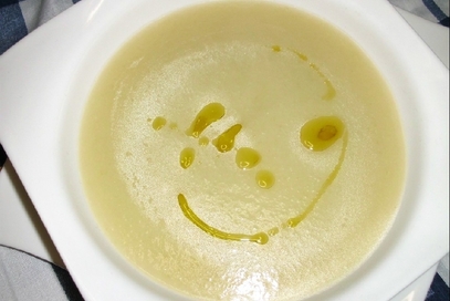 Crema di tenerumi e patate cuko