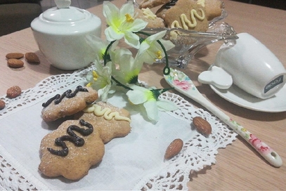 Biscotti al latte di mandorla e caffè