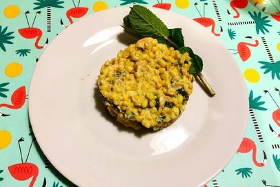 Orzo speziato menta e zucchine alla curcuma