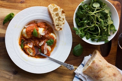 Gnudi di ricotta al pomodoro