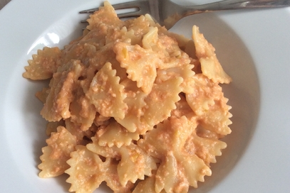 Farfalle al prosciutto cotto