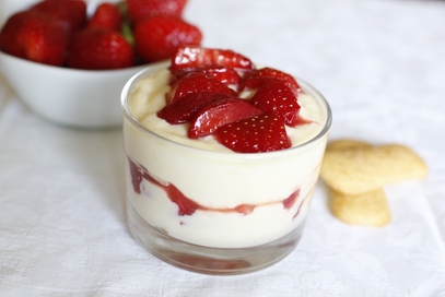 Tiramisù light alle fragole