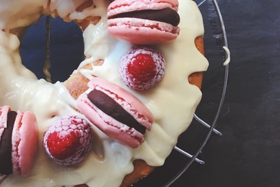 Ciambella al limone con cioccolato bianco