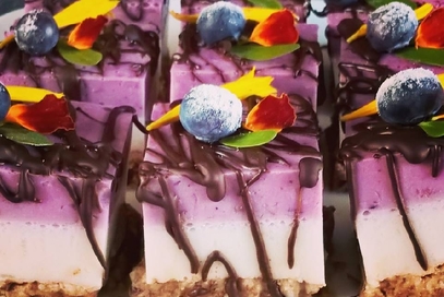 Vegan dessert glutenfree arcobaleno