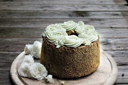 Chiffon cake al tè matcha