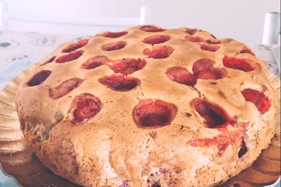 Torta di fragole senza lattosio