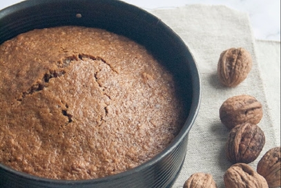 Torta alle noci senza burro