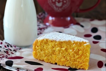 Torta soffice di zucca e mandorle