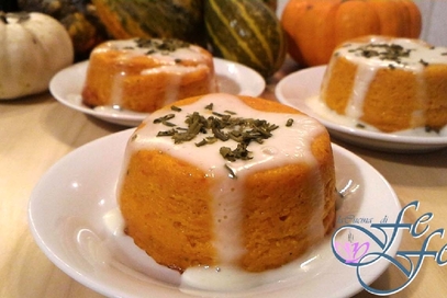 Flan di zucca con crema di stracchino