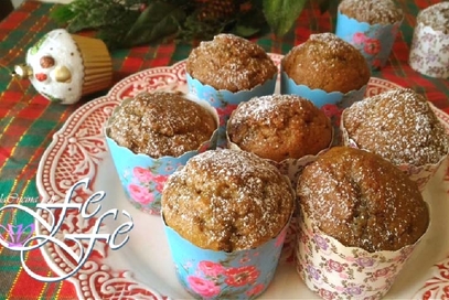 Muffin al pistacchio con farina di farro