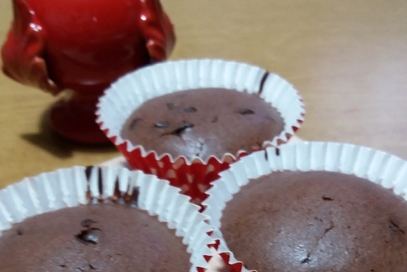 Muffins al cioccolato e rum