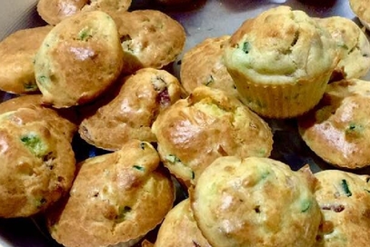 Muffin zucchine e speck