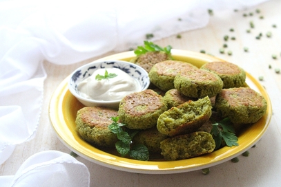 Felafel di piselli spezzati