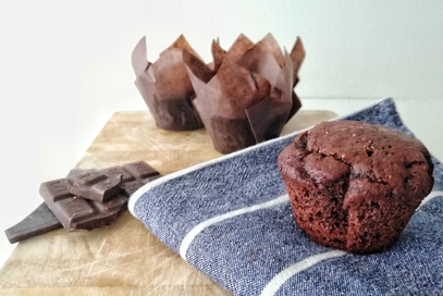 Muffin al doppio cioccolato