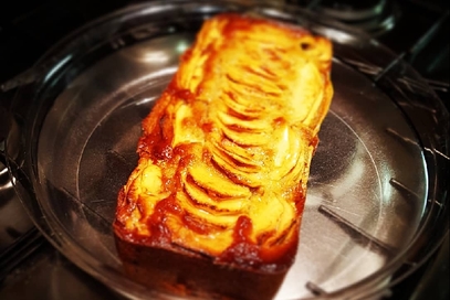 Plumcake rustico alle mele, noci e banane