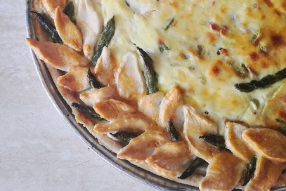 Crostata salata agli asparagi