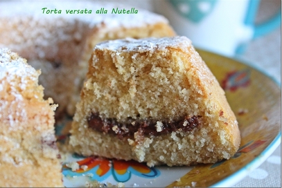 Torta versata alla nutella