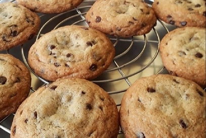 Cookies con gocce di cioccolato