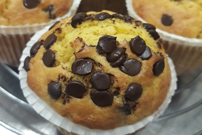 Muffin con gocce di cioccolato