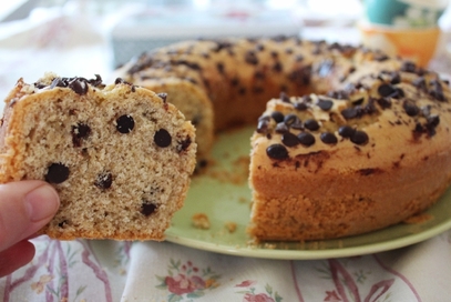 Ciambellone alla cannella con gocce di cioccolato