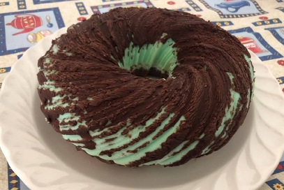 Bavarese moderna menta e cioccolato - torta tifone