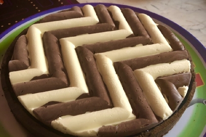 Crostata moderna - torta della loggia nera